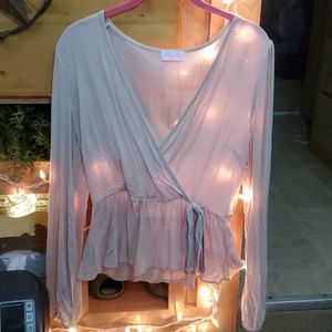 Pinklily cream colored blouse
